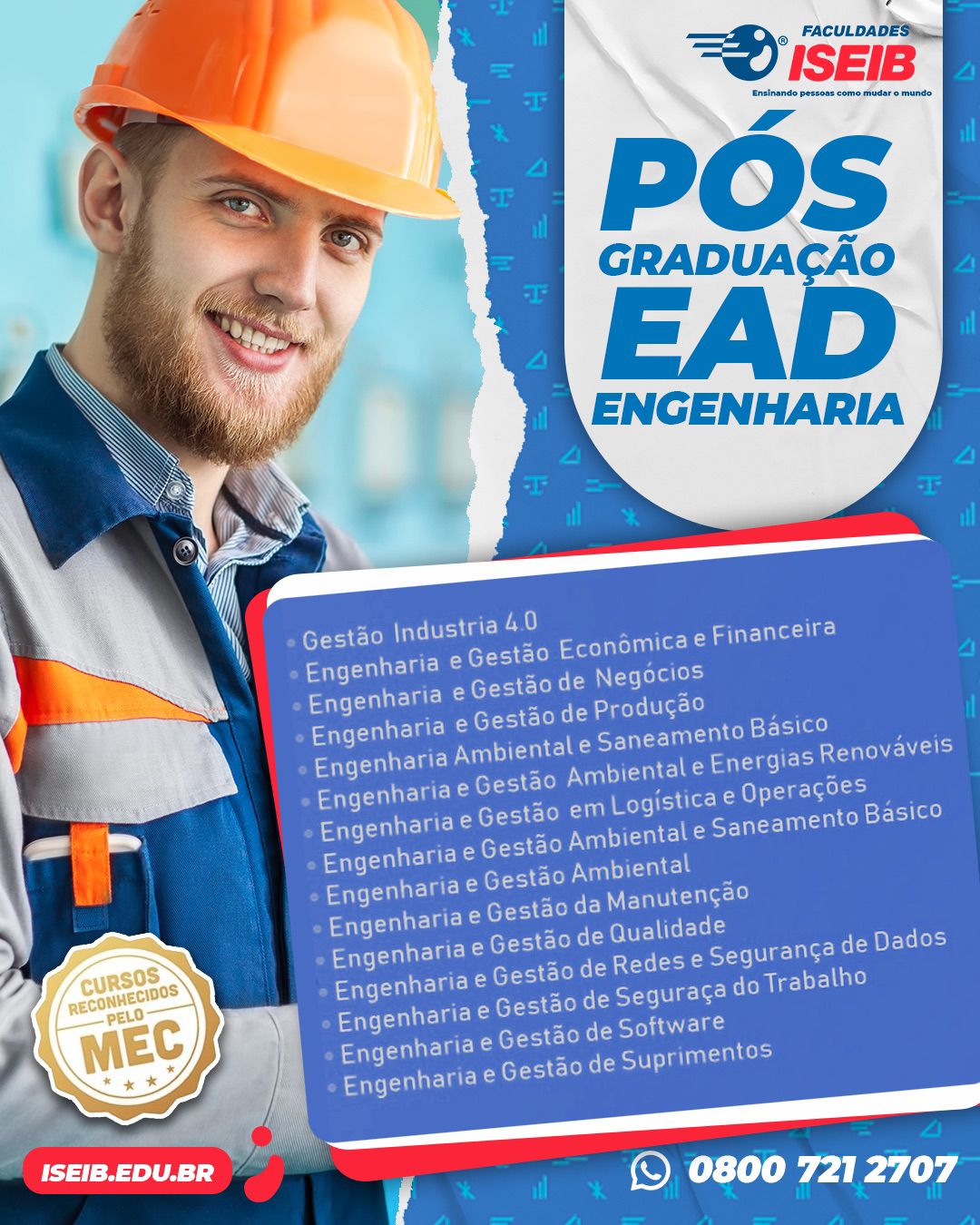Pós-Graduação Engenharia e Gestão Ambiental e Energias Renováveis