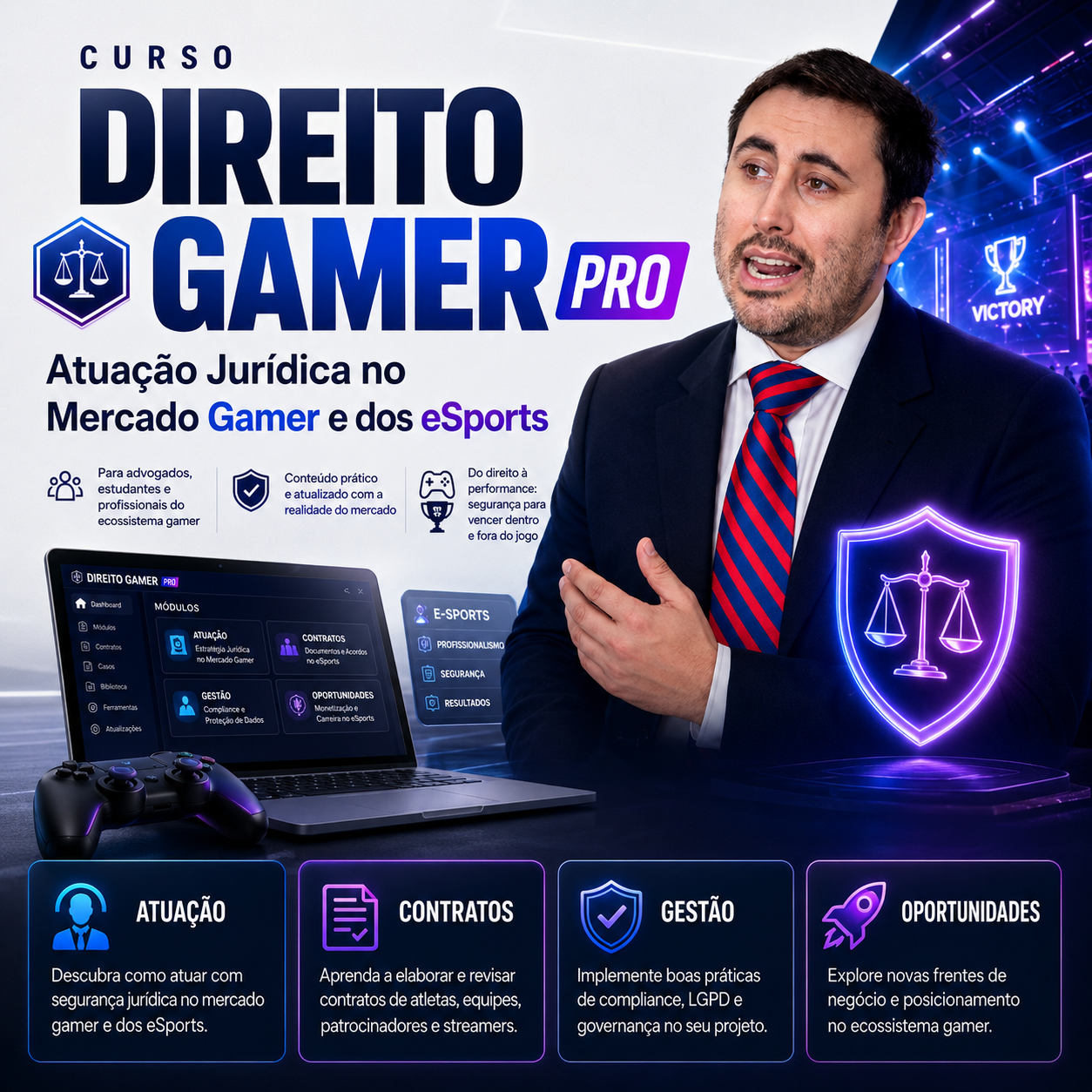 Direito Gamer PRO [Curso de Direito Gamer e dos eSports Intermediário] 