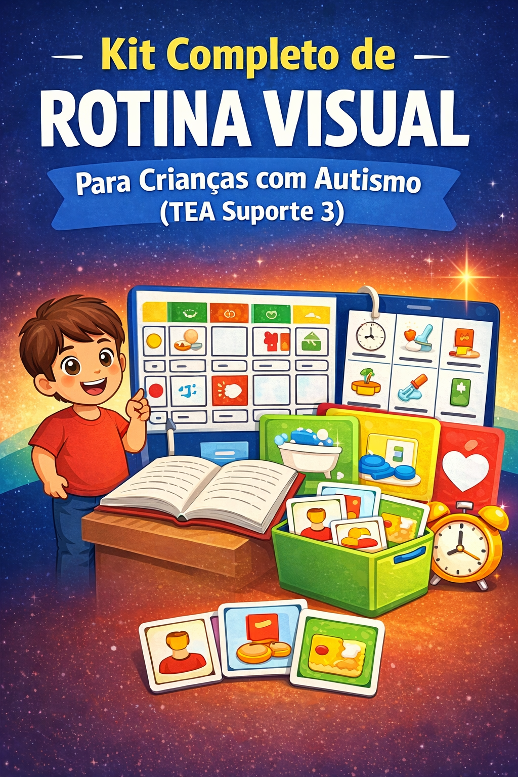 Rotina Visual Rotina visual para criança com autismo ( TEA SUPORTA 3) - Felipe Co...