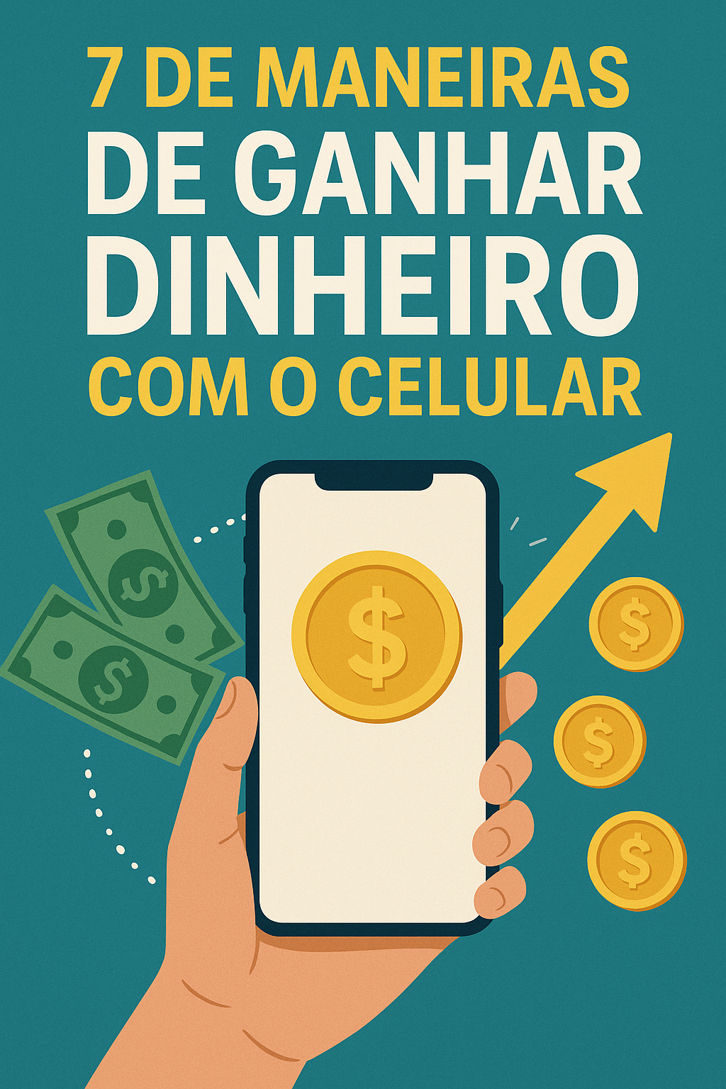 📘 Ganhe Dinheiro com o Celular: 7 Maneiras Reais de Lucrar Sem Sai...