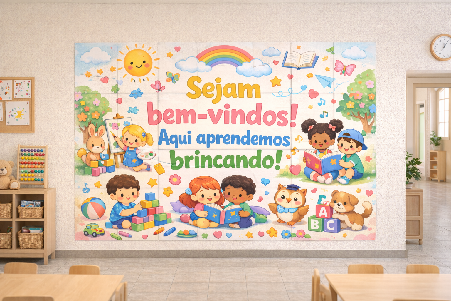 Mural Pedagógico Volta às Aulas | Educação Infantil - ESPAÇO DOS PR...