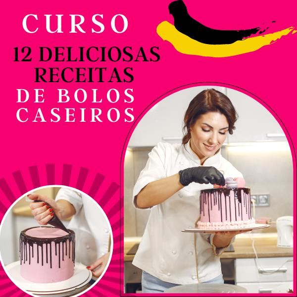 Imagem de capa para o Curso online Receitas Bolos Caseiros 