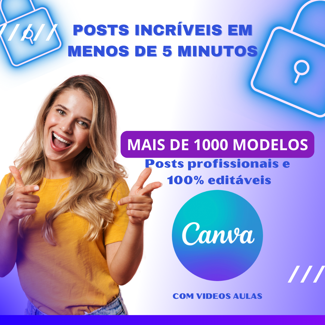 Imagem de capa para o Curso online Mega Pack Canva 