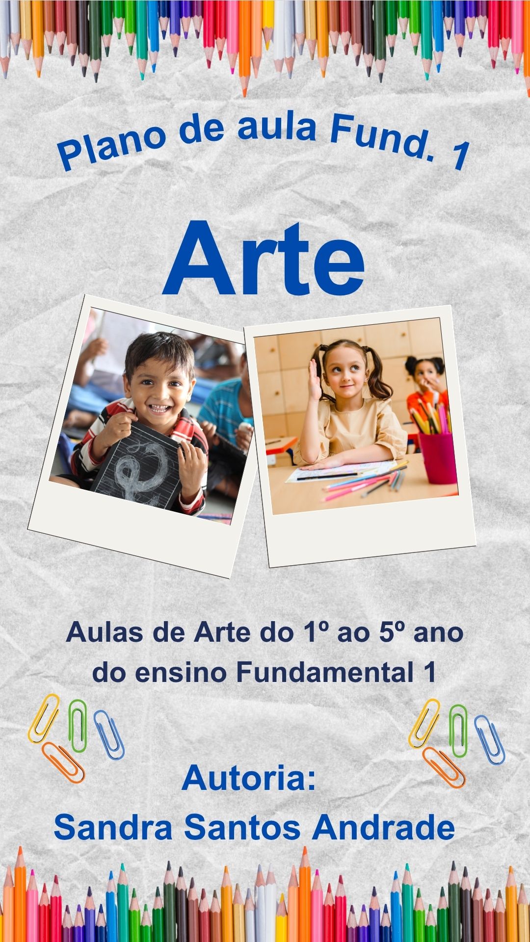 Aula de Arte 1º ano Ensino Fundamental | Hotmart