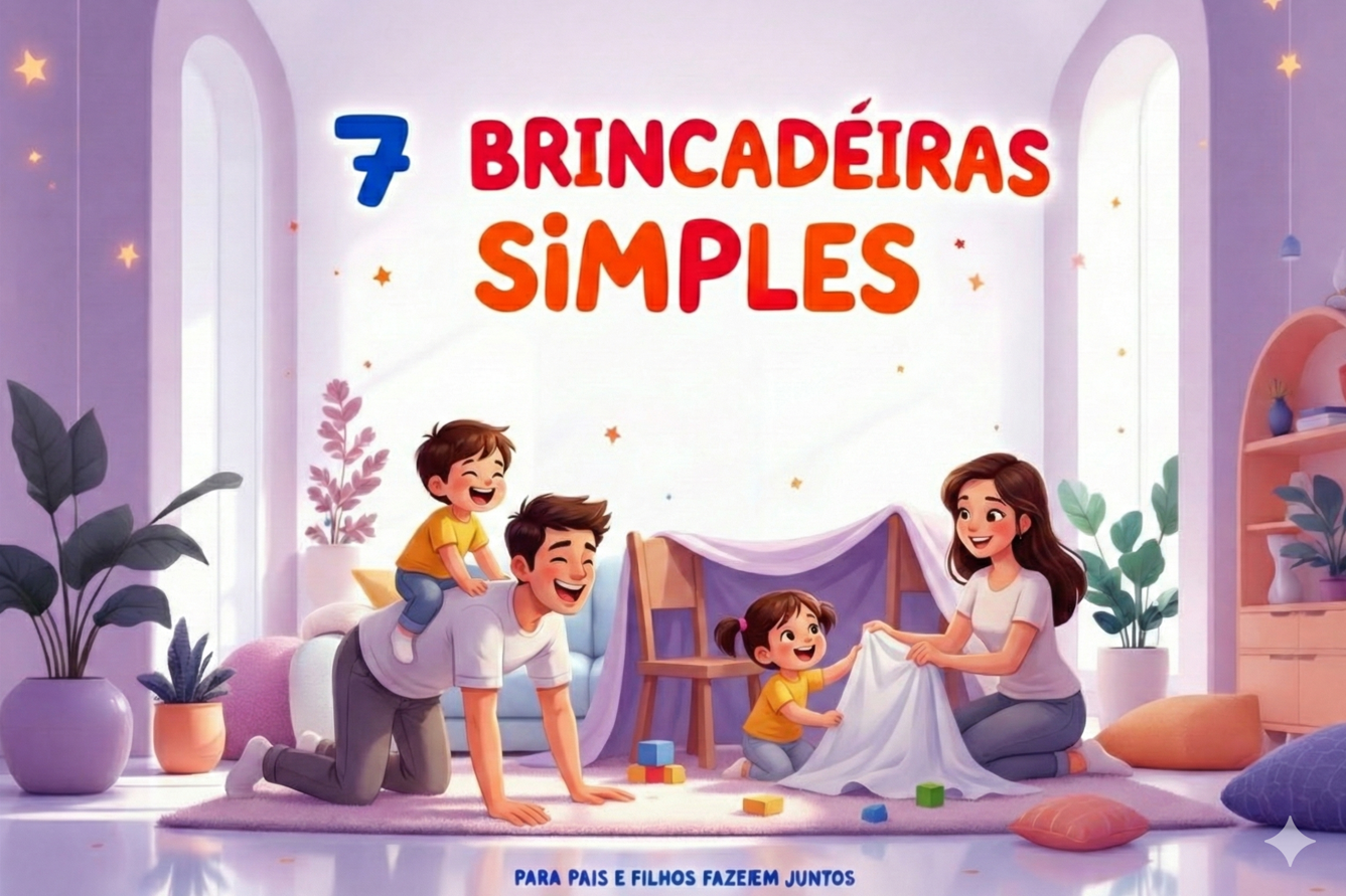 7 Brincadeiras Simples para Pais e Filhos fazerem juntos - Tiphanie...
