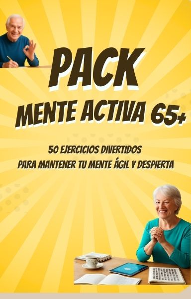 Pack Mente Activa 65+ - 50 ejercicios divertidos para mantener tu m...