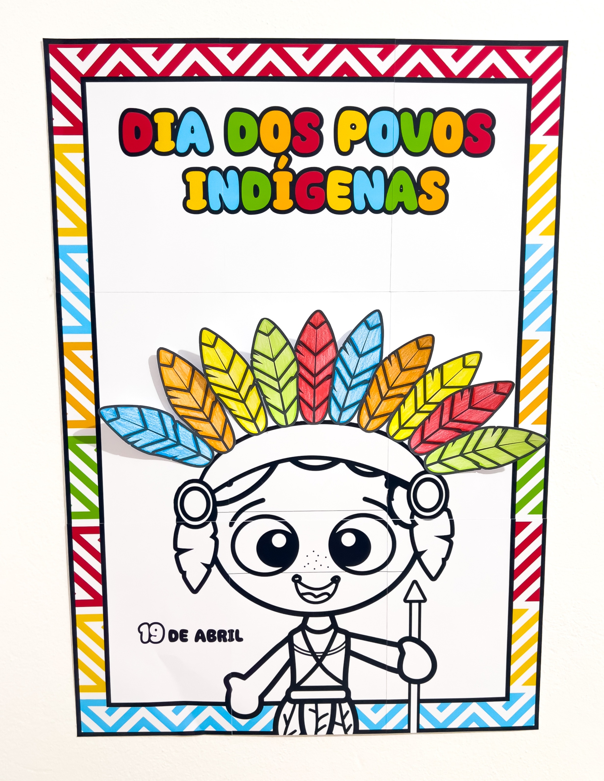 Cartaz Colaborativo Dia dos Povos Indígenas - Prof Promos - Nayra X...