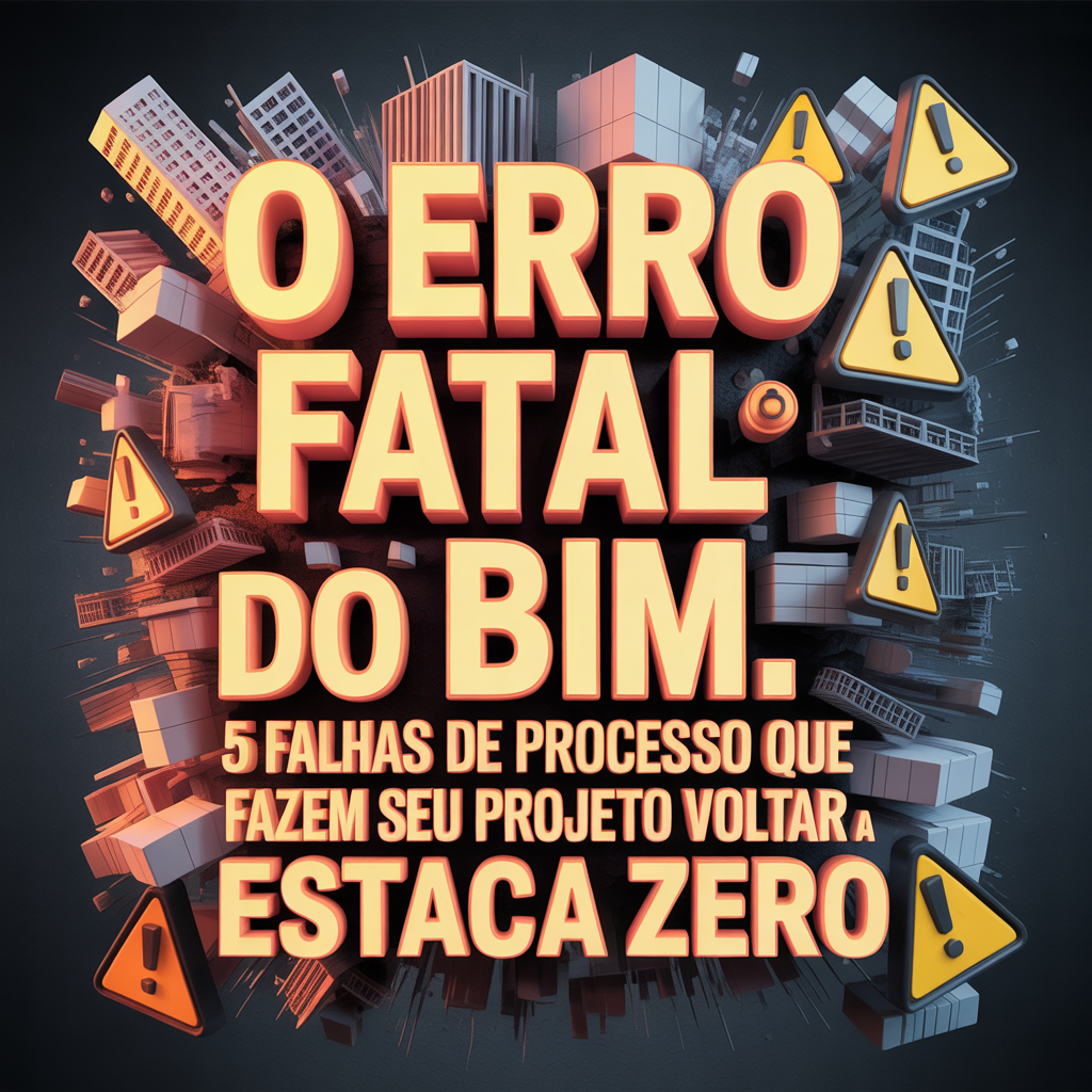 O Erro Fatal do BIM: 5 Falhas de Processo que Fazem Seu Projeto Voltar à Estaca Zero