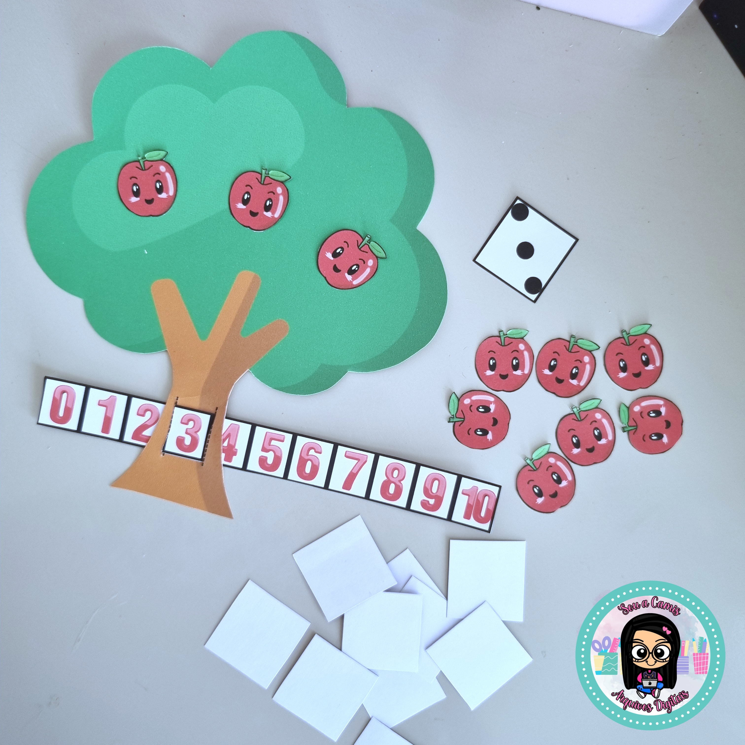 Imagem de capa para o Ebook Joguinho Matemático - Árvore 🌳🍎