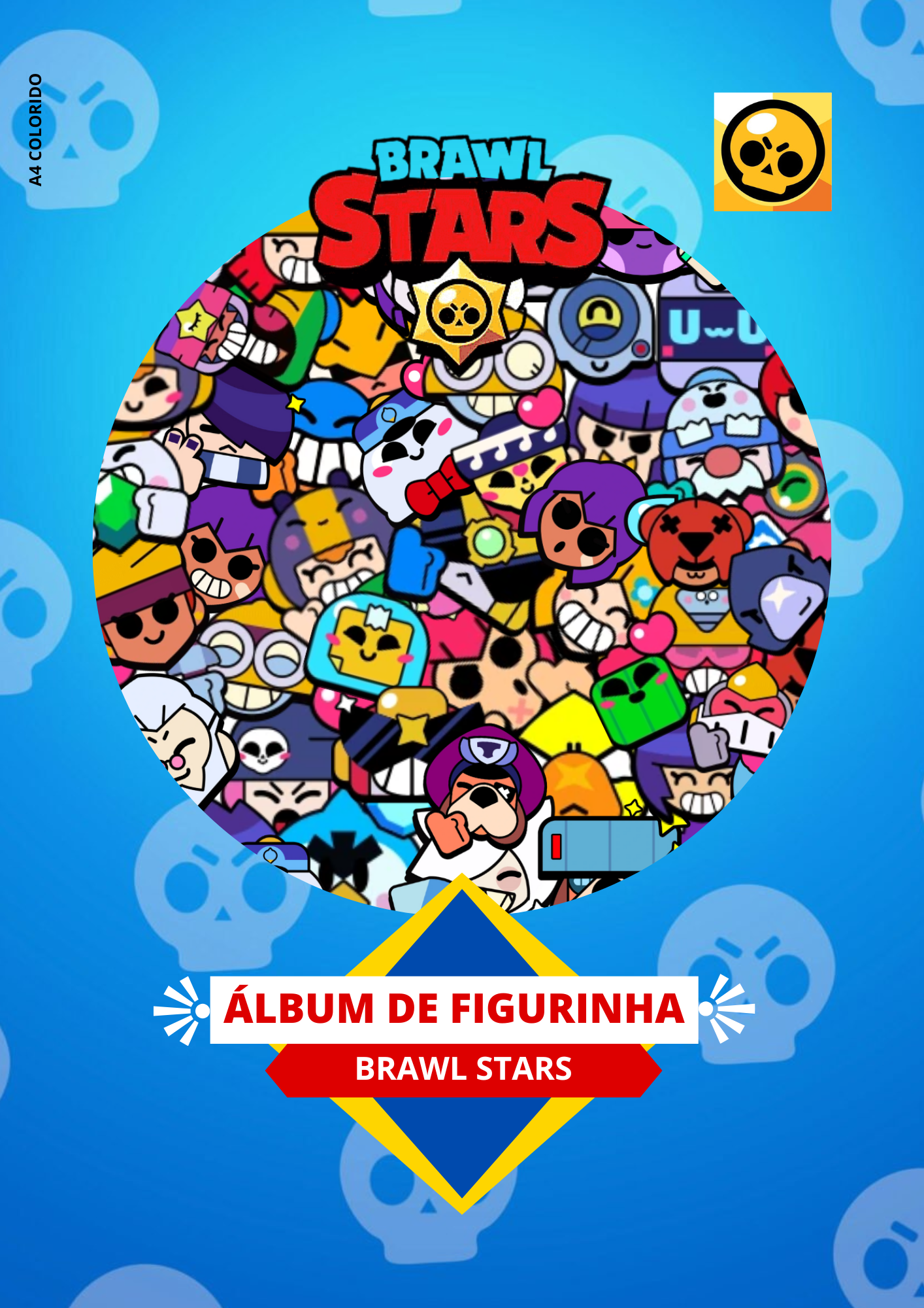 Álbum de figurinhas Brawl Stars
