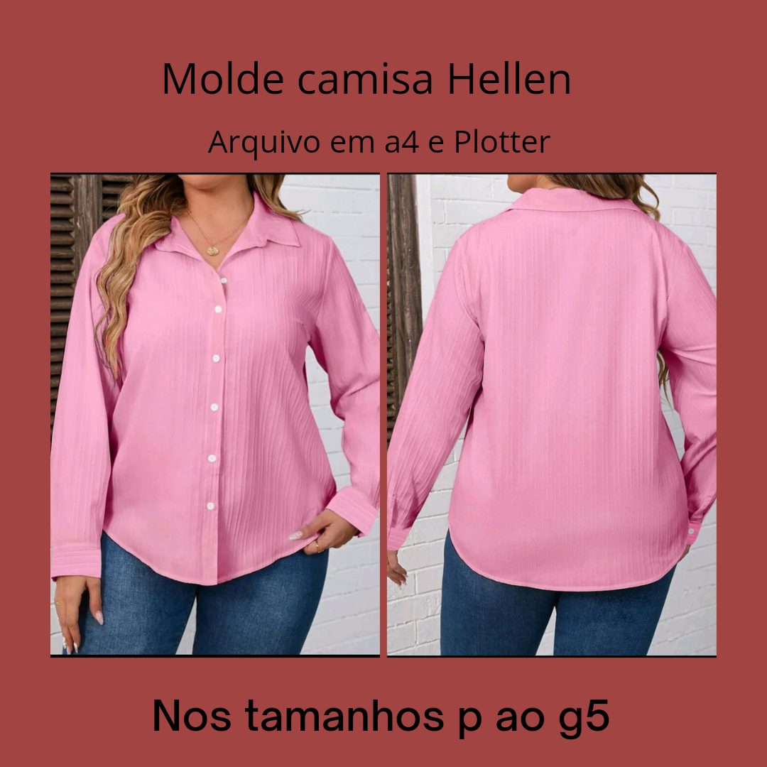Imagem de capa para o Ebook Molde camisa Hellen 