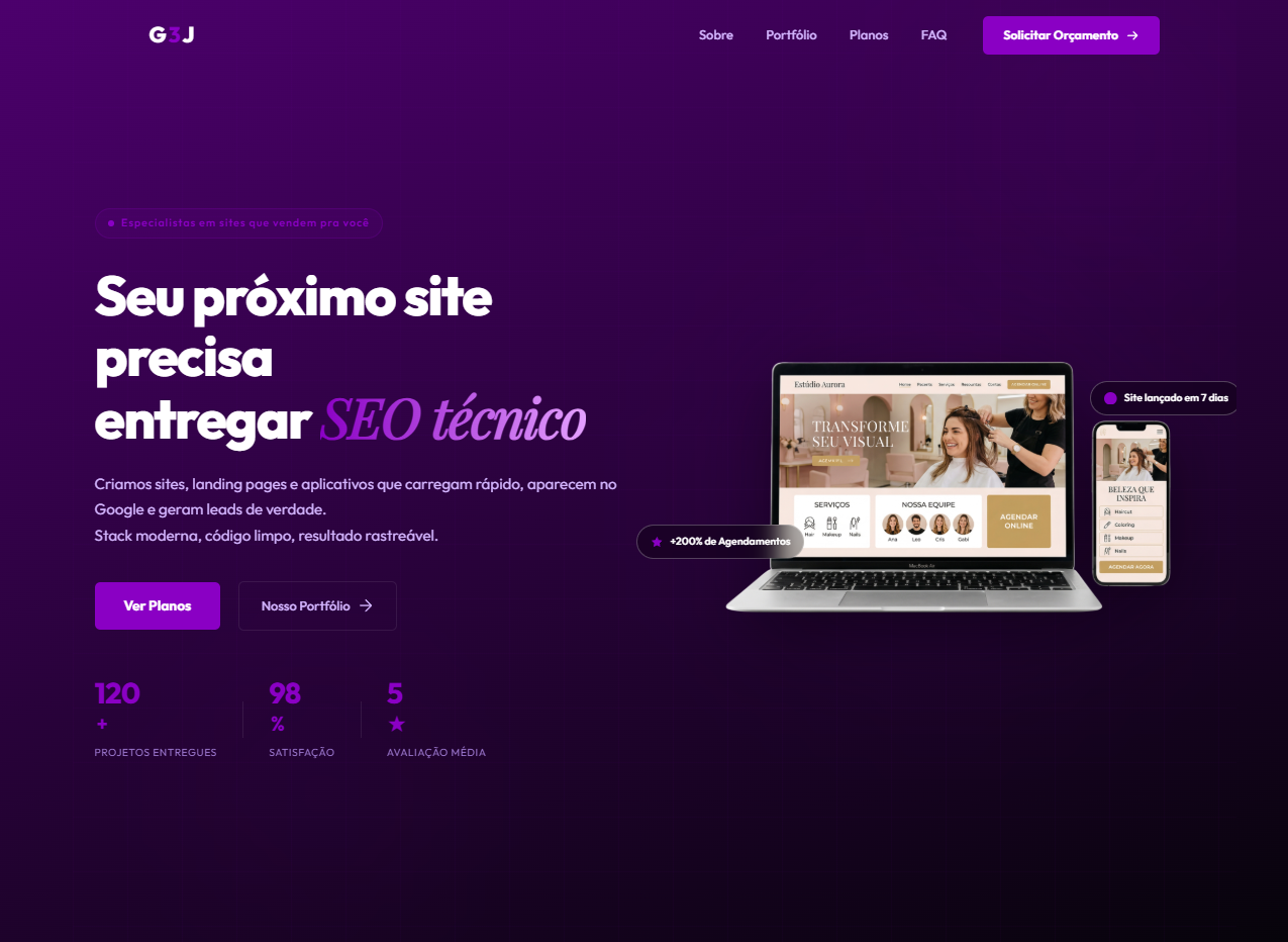 Especialistas em sites que vendem pra você