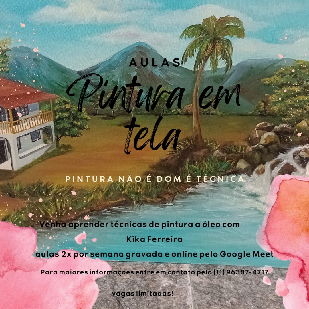 Curso de Pintura em Tela sem segredos