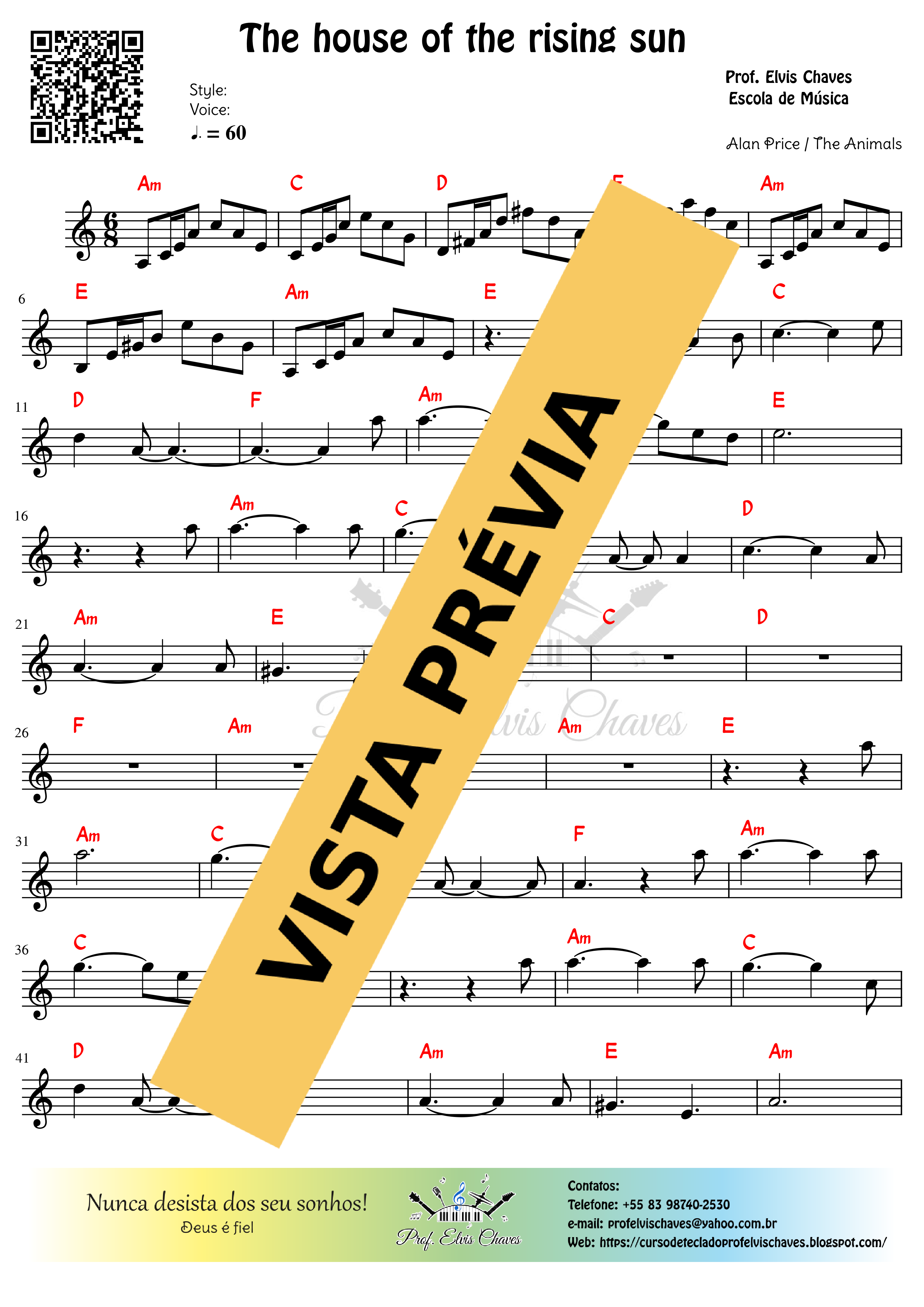 🎼 The house of the rising sun A casa do sol nascente 465 Tutorial Partitura Fácil ELVIS 🎼 The house of the rising sun A casa do sol nascente 465 Tutorial Partitura Fácil ELVIS