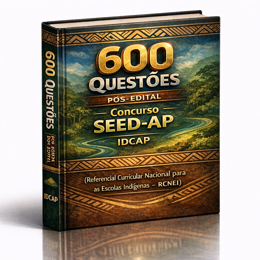 600 Questões Pós-Edital – Concurso SEED-AP – IDCAP – (Referencial Curricular Nacional para as Escolas Indígenas - RCNEI)