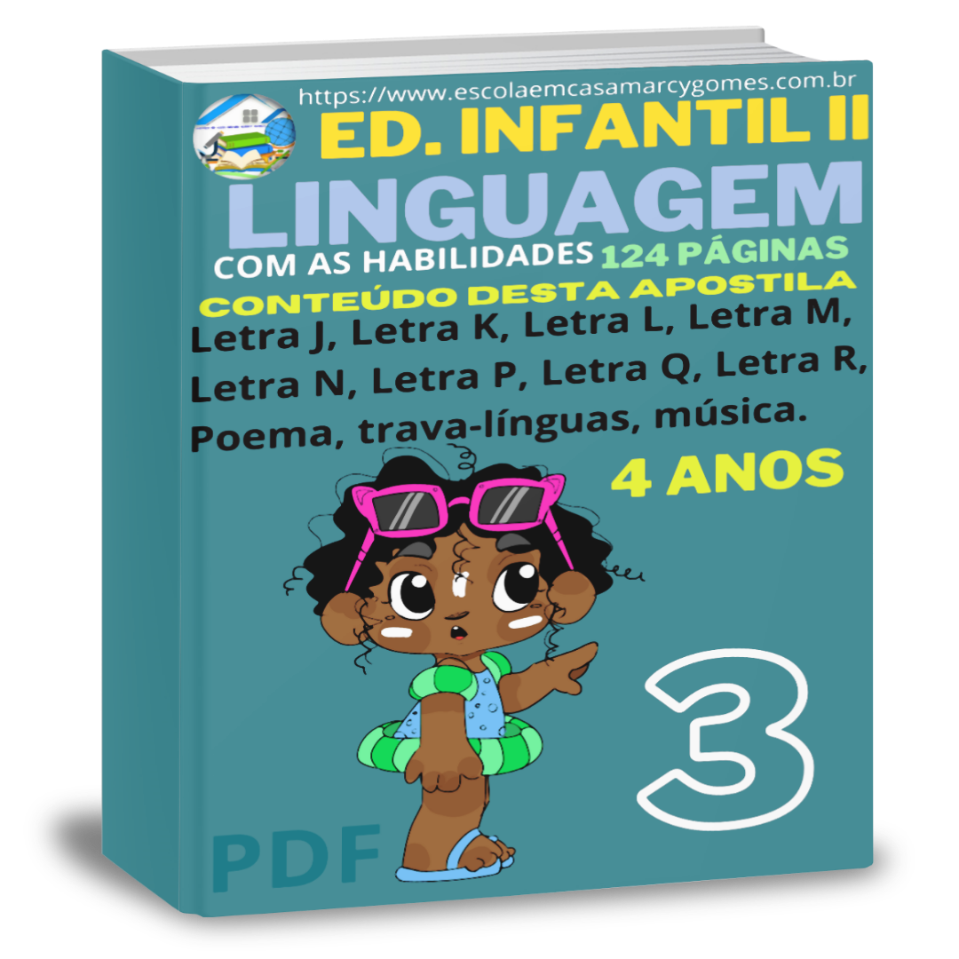 APOSTILA EDUCAÇÃO INFANTIL II (4 ANOS) LINGUAGEM PARTE 3 COM AS ...