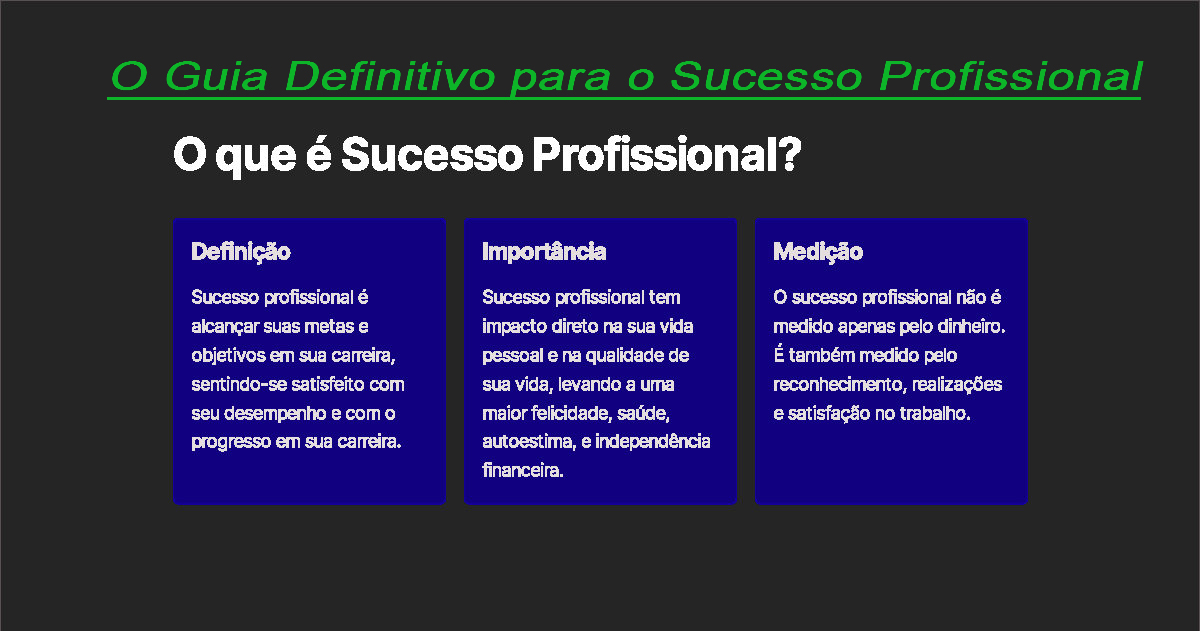 Guia Definitivo para o Sucesso Profissional - andre martins romanel...