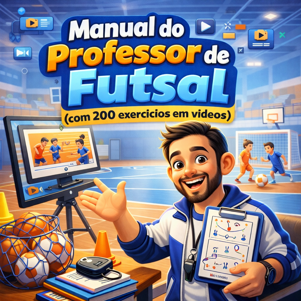 MANUAL PARA PROFESSOR DE FUTSAL (com 200 exercícios em vídeos)