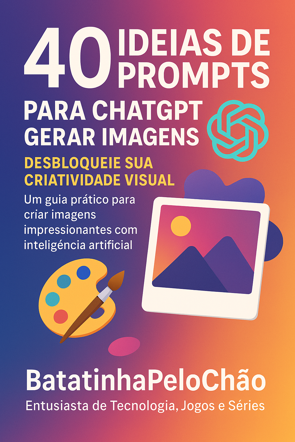 40 Prompts Prontos para Criar Imagens com IA no ChatGPT/Flux