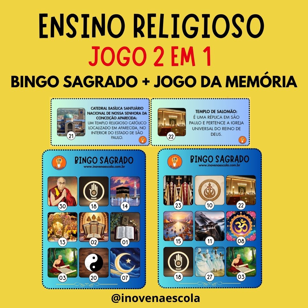 Ensino Religioso - Jogo 2 em 1 - Inove na Escola | Hotmart