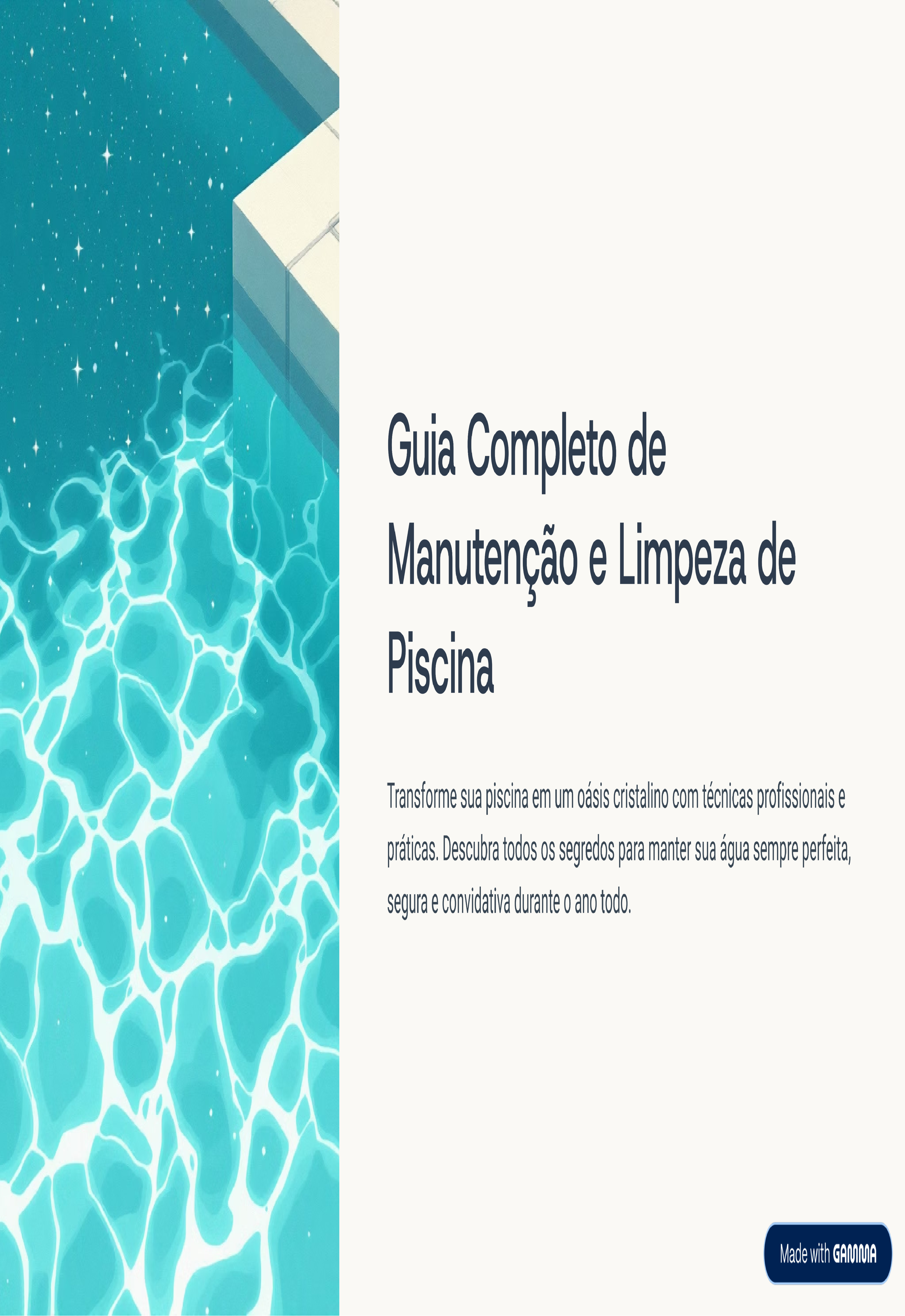Manutenção e limpeza de piscina | Hotmart