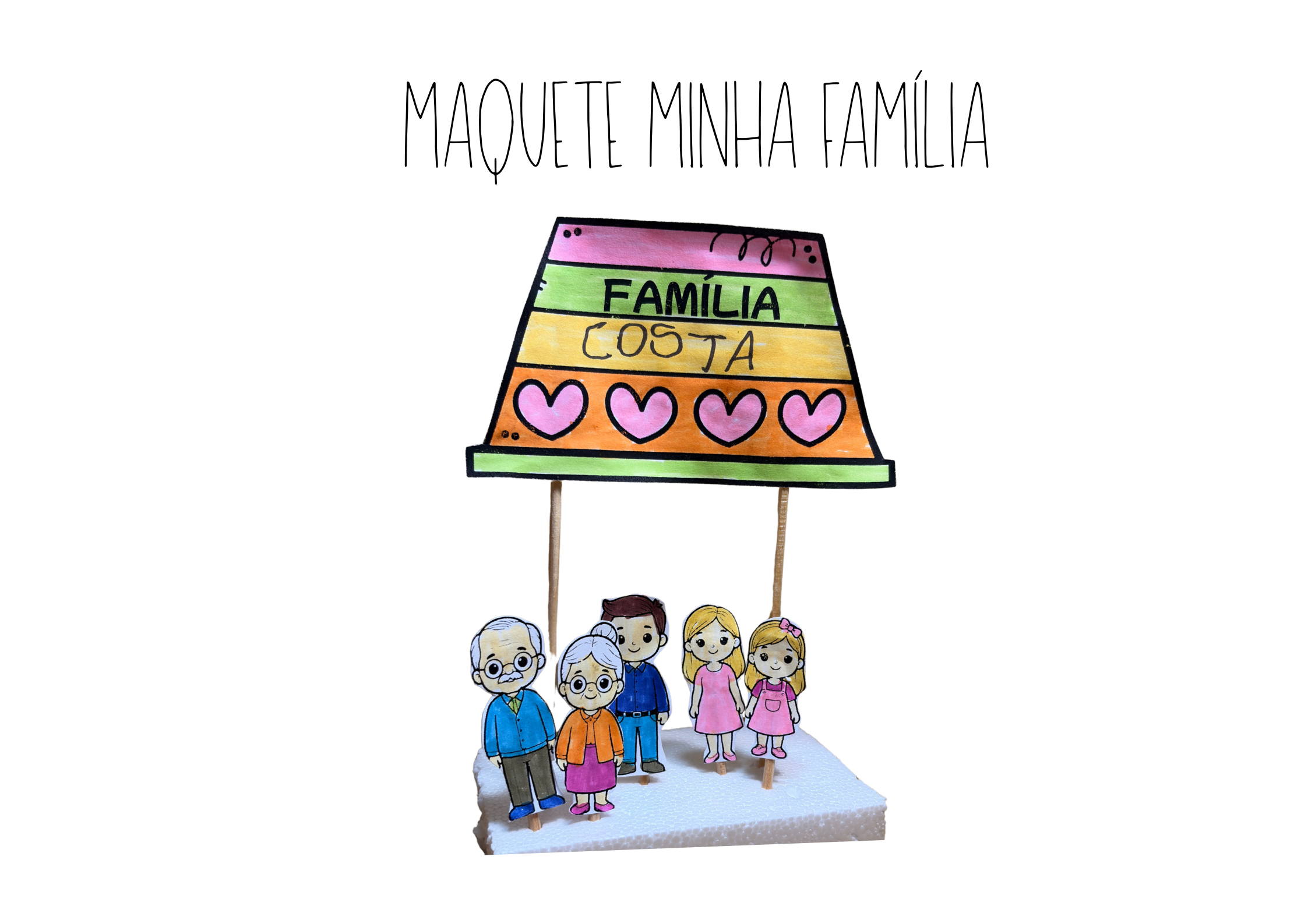 ATIVIDADE CRIATIVA: MINHA FAMÍLIA - Ideias educacionais | Hotmart