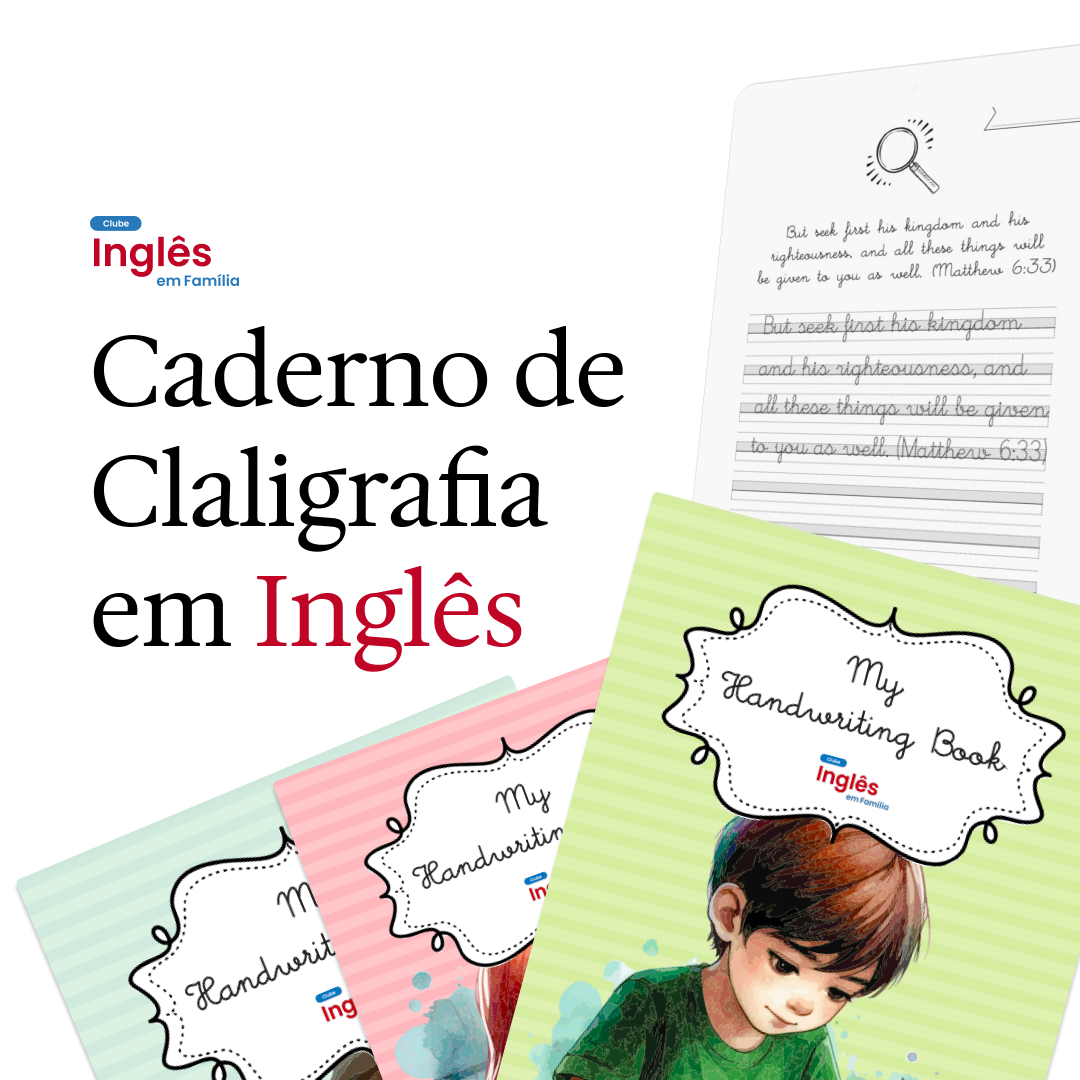 Caderno de Caligrafia em Inglês - Inglês em Família | Hotmart