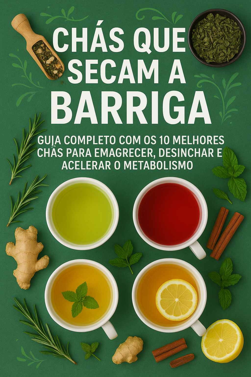Barriga Zero: Os 10 Chás Mais Poderosos Para Secar e Desinchar 🔥