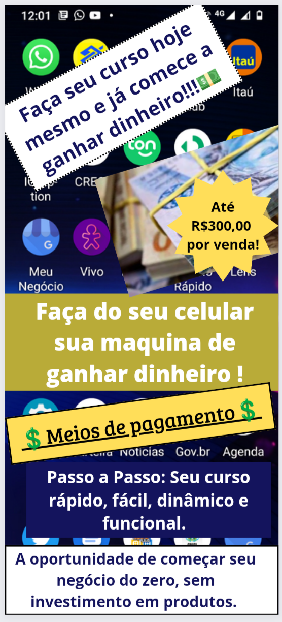 Meios de Pagamento - Seu celular, sua fonte de renda!