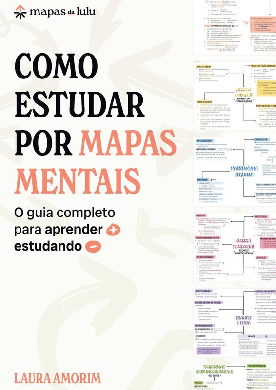 Manual Como Estudar Por Mapas Mentais - Mapas da Lulu | Hotmart
