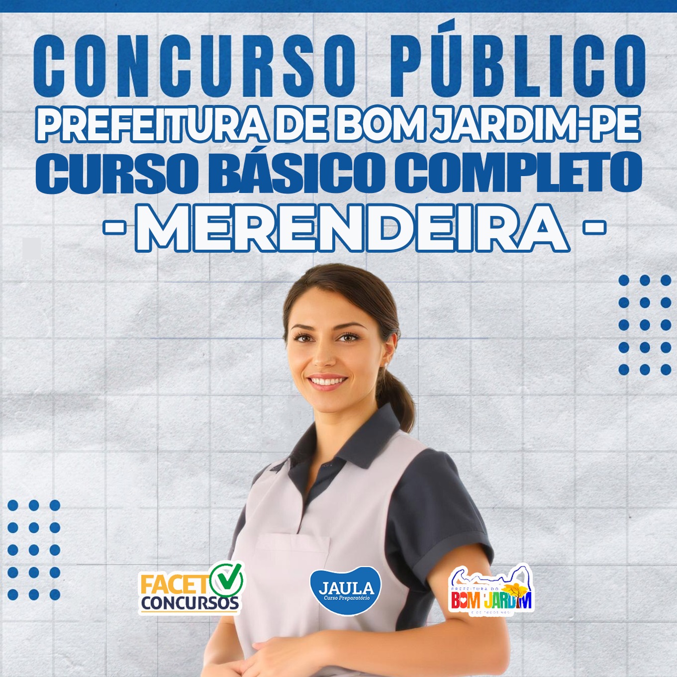 Imagem de capa para o Curso online MERENDEIRA - BOM JARDIM/PE - FACET