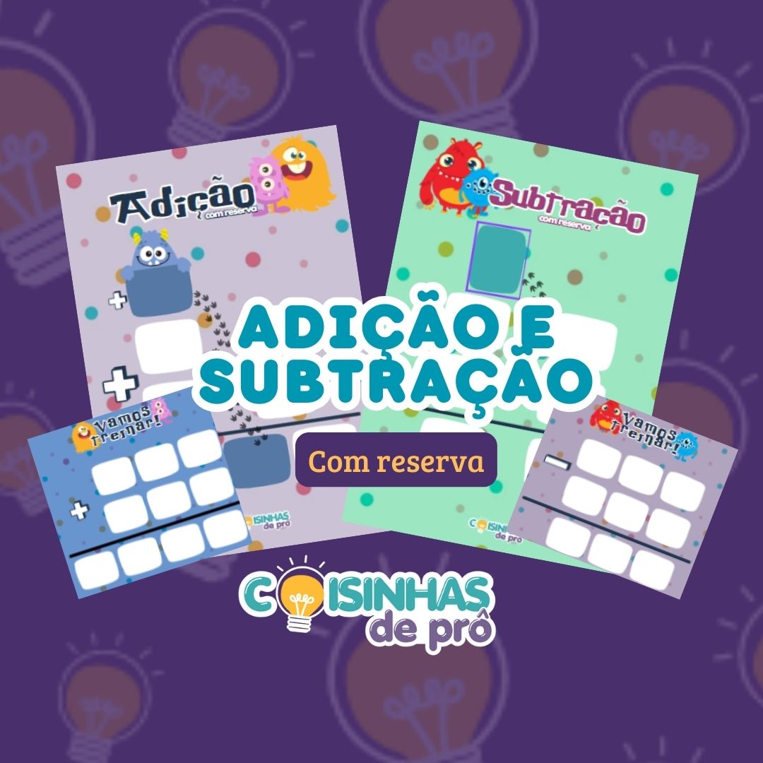 Imagem de capa para o Ebook Adição e subtração com reserva