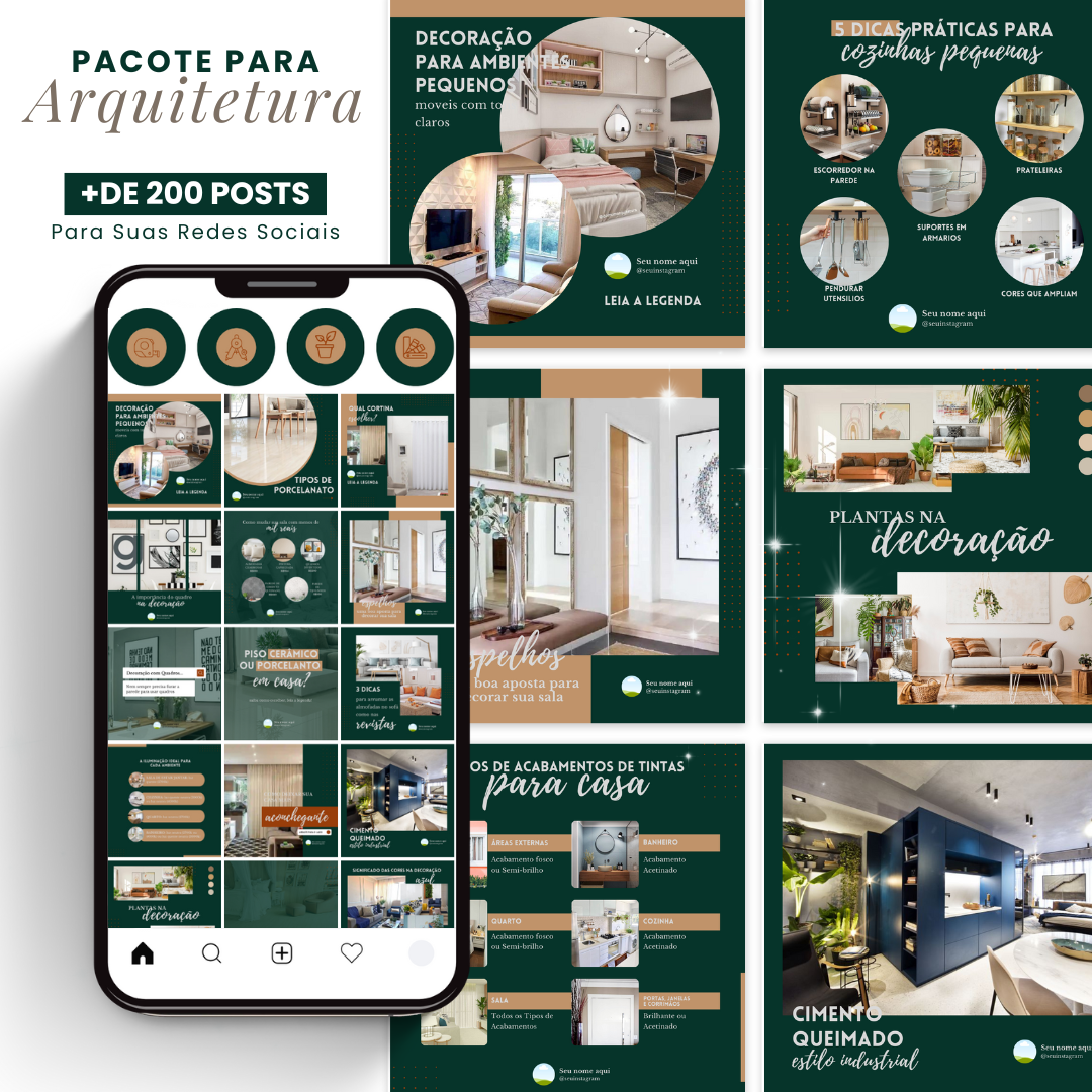 Pack Canva para Arquitetura e Design de Interiores - Daniela Torres...