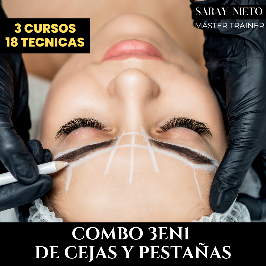 Imagen de portada para Curso online ☑️COMBO 3en1: CEJAS Y PESTAÑAS SARAY NIETO