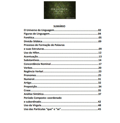 Manual Completo de Gramática para Concursos Militares