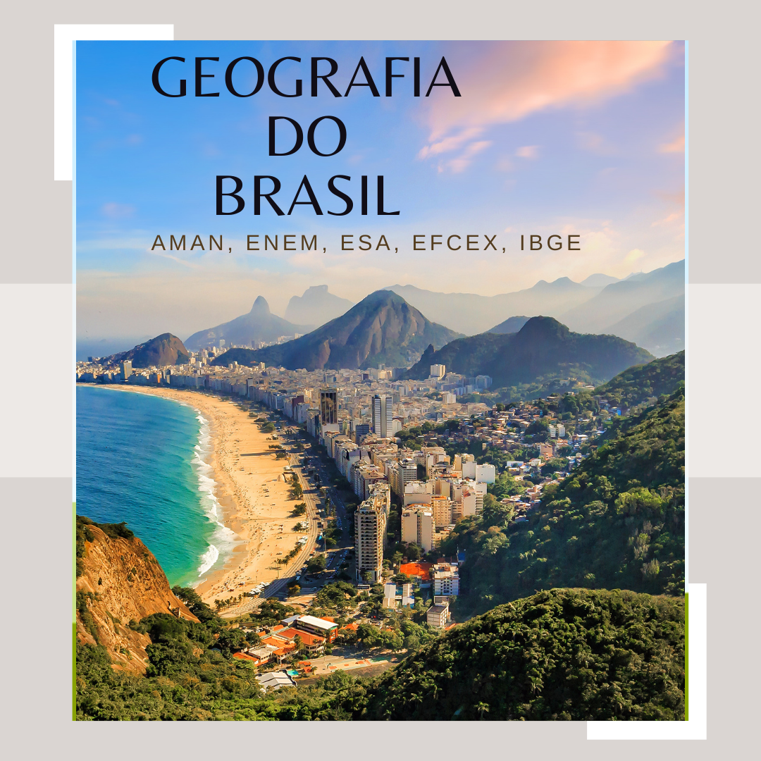 Imagem de capa para o Ebook Geografia do Brasil para concurso público