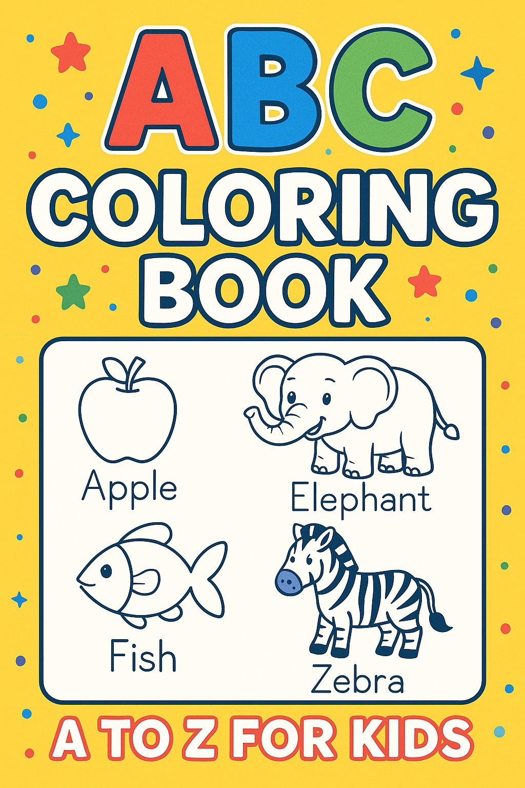 ABC Color & Trace Book | Hotmart