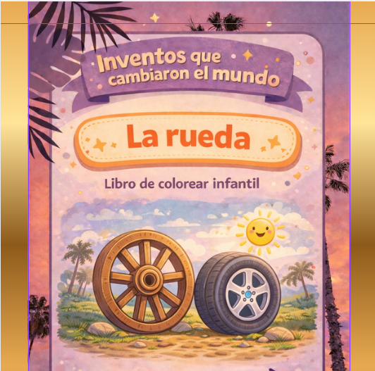 Grandes inventos que cambiaron el mundo: La rueda, libro para color...