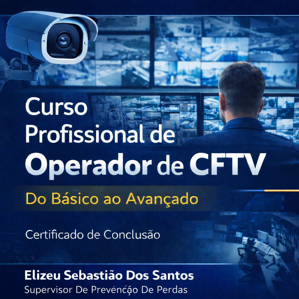 Formação Completa em Operador de CFTV + Certificado Profissional