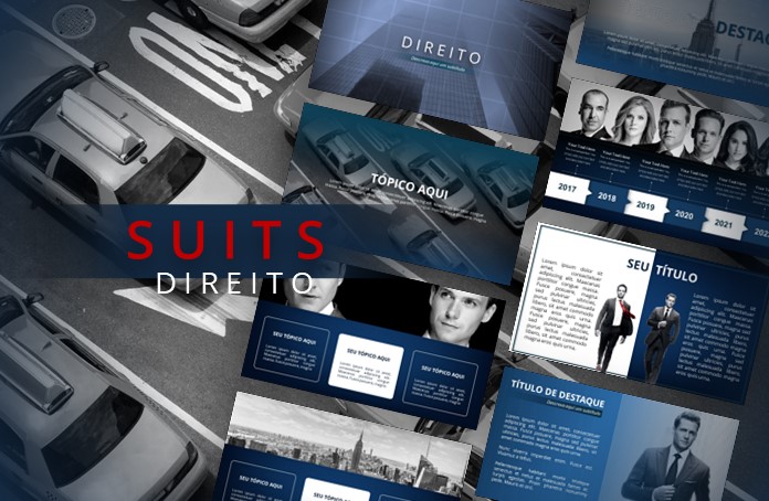 Suits - Template de PowerPoint - Marcelo Setubal | Hotmart