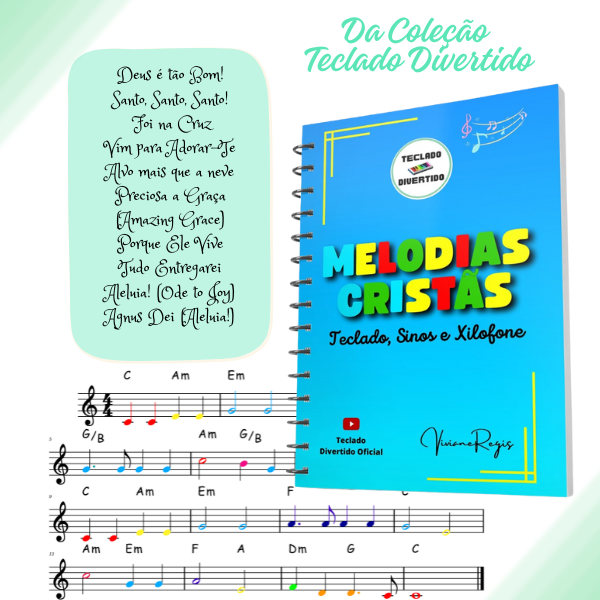 MELODIAS CRISTÃS PARA TECLADO, SINOS E METALOFONES — imagem 2