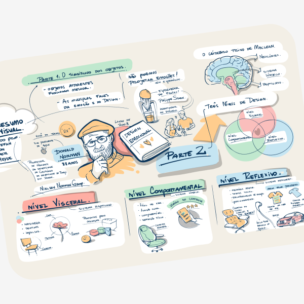 Resumo visual do livro Design Emocional de Donald Norman - Stefan v...