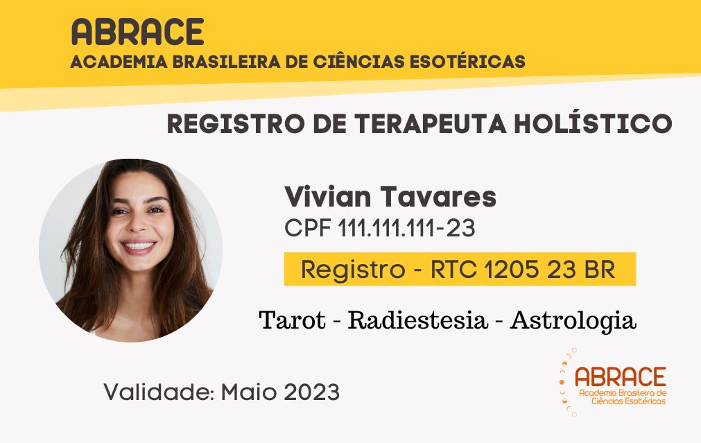Filiação ABRACE - Terapeutas Holísticos - Rogerio Temporim | Hotmart