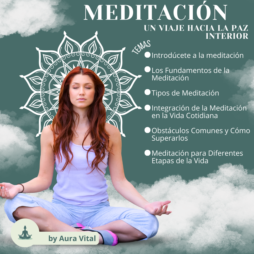 Meditación: Un Viaje Hacia la Paz Interior (75 páginas) - Aura Vita...