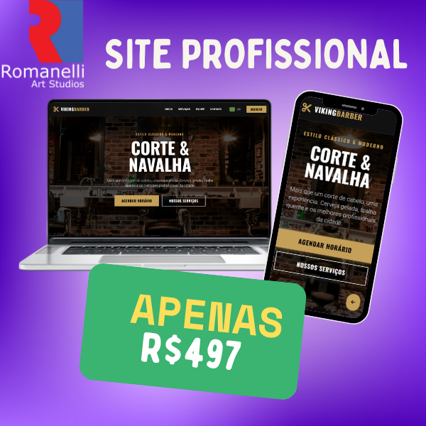 Studio Romanelli Site Profissional por R$497- By Romanelli Studios - Marlon Romanell...