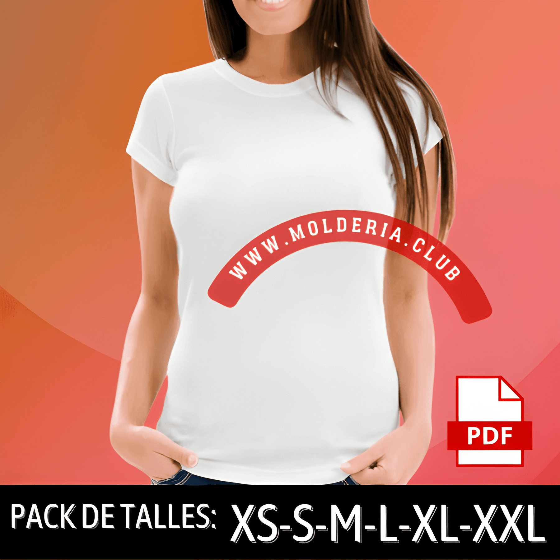 Patrón de Costura de Remera Básica de Mujer - Molde Profesional de Camiseta Clásica