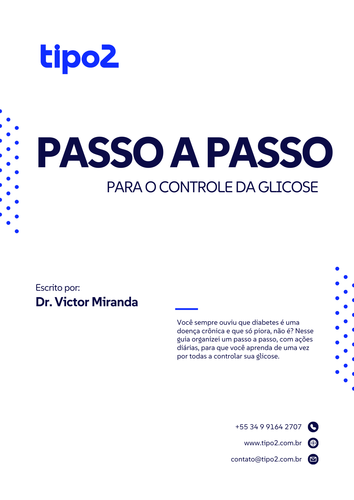 Capa de Guia Prático de Controle da Glicose
