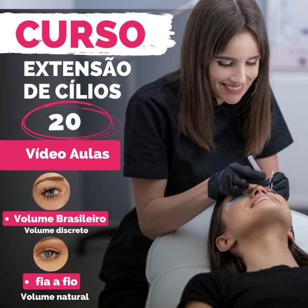 Curso Completo - Extensão De Cilios Com 20 Videos Aulas