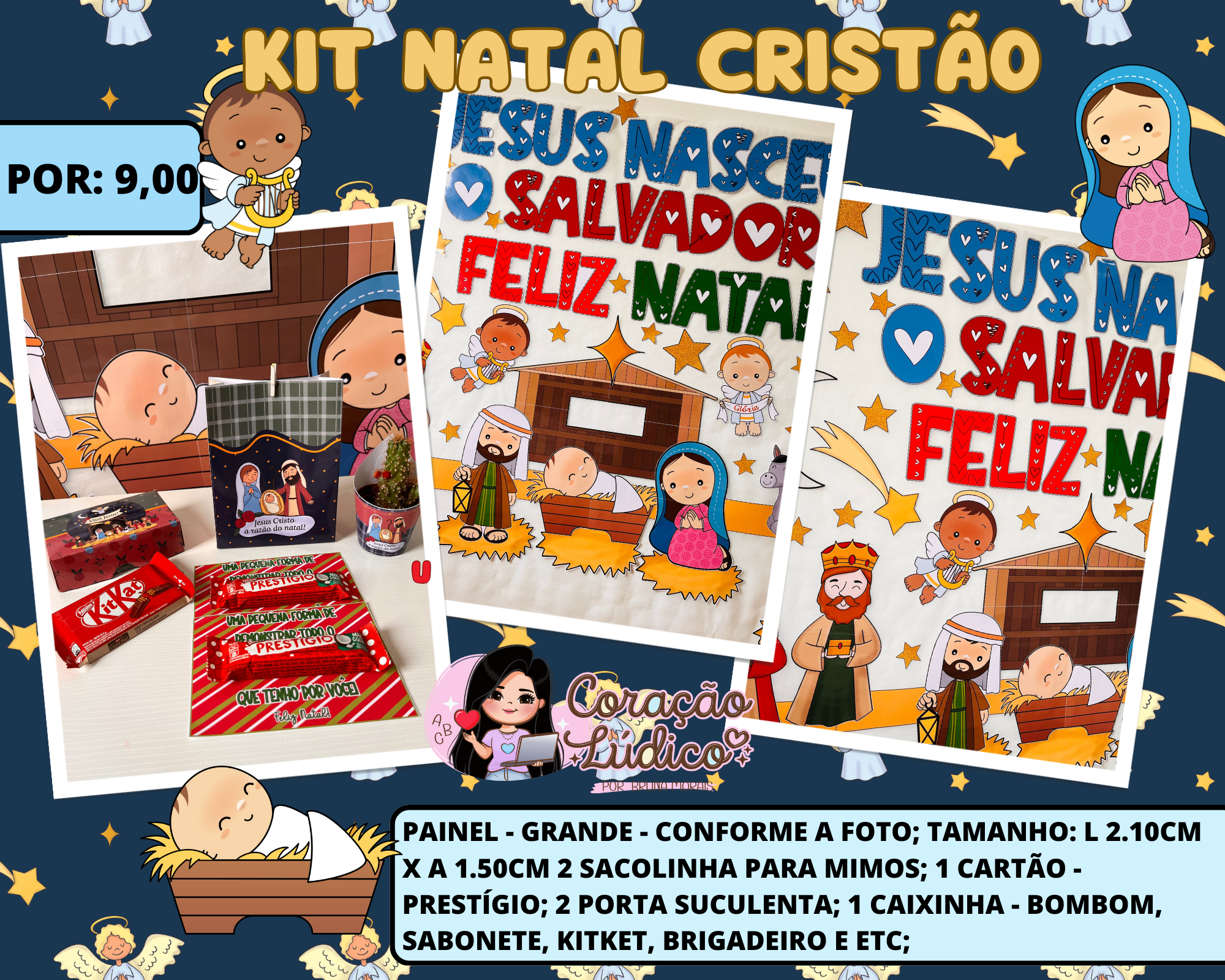 ❤️Jesus Nasceu - O Salvador🎄 🎄Painel de Natal ❤..., image size:2000x1600
