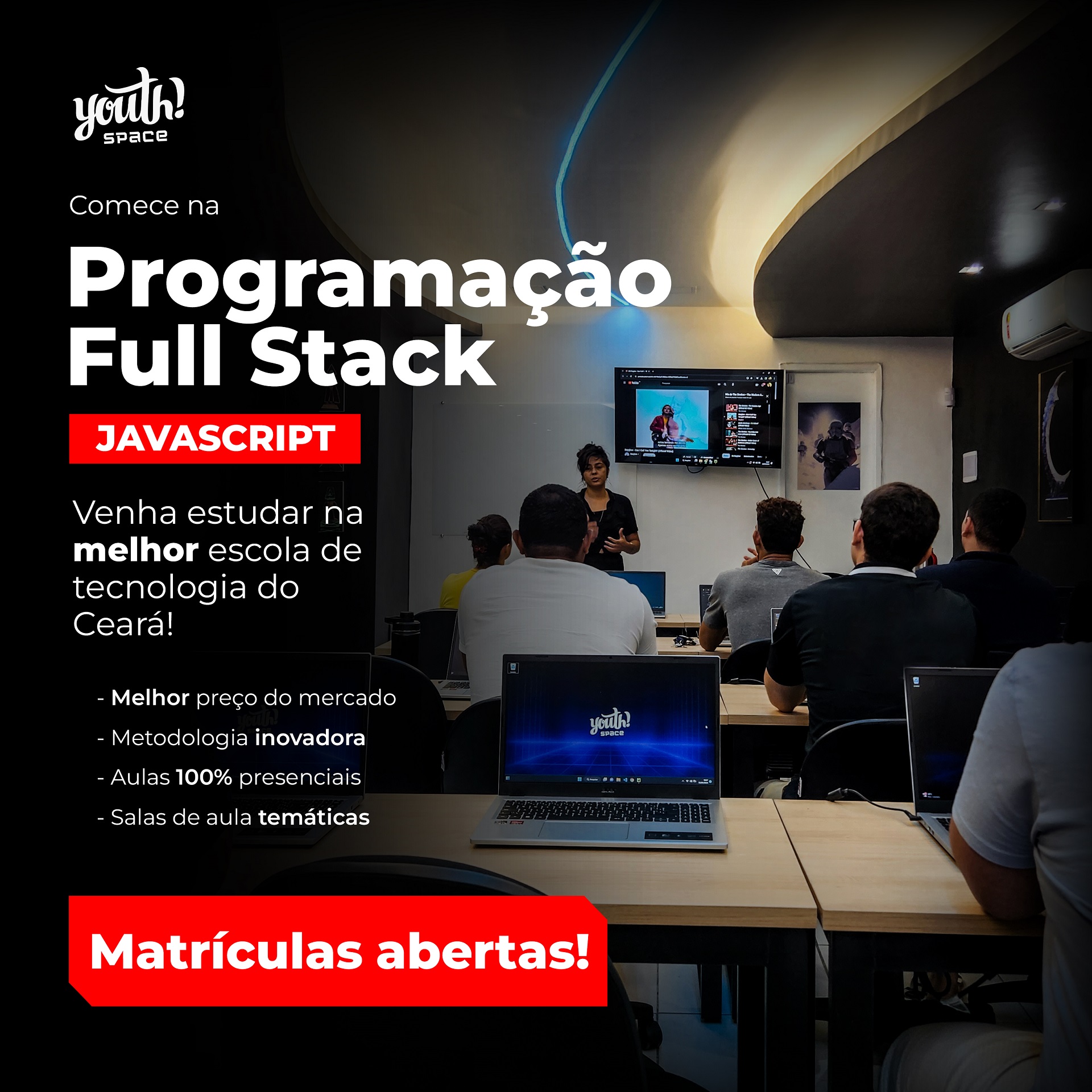 Curso Programação Full Stack JavaScript - Youth Space - Escola de T...